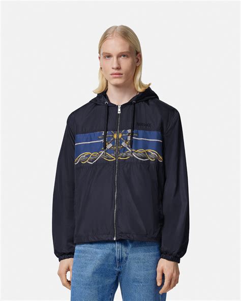 versace beachwear windbreaker|versace nautical windbreaker men.